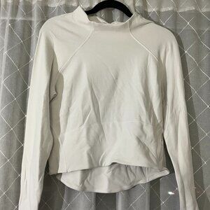 White lululemon cropped sweater size 10
